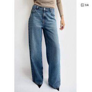 Zara Light Blue Denim Pants